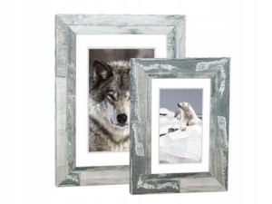 Ramka BERGEN 40x50 cm | Szary przecierany