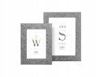 Ramka DIAMOND 15x21 cm | Szaro/Czarna