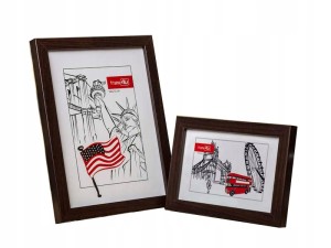 Ramka JAPAN 10x15 cm | Brąz ciemny