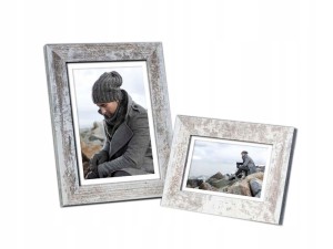 Ramka NARVIK 21x30 cm | Biały przecierany