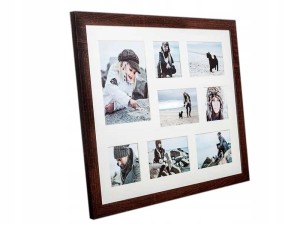 Ramka galeria NARVIK 41x51 cm | Brązowa