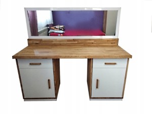 Toaletka 150x50x76 cm dąb naturalny GRATIS lustro