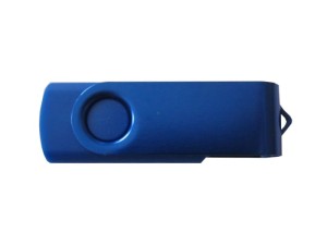 Pendrive Metalowy 16GB USB 2.0 | Granatowy + grawer