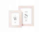 Ramka DIAMOND 21x30 cm | Biało/Beżowa