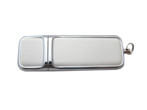 Pendrive Skórzany 128GB USB 3.0 | Biały + grawer