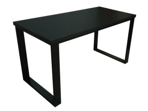 Biurko z metalowymi nogami 160x70cm | Czarne 