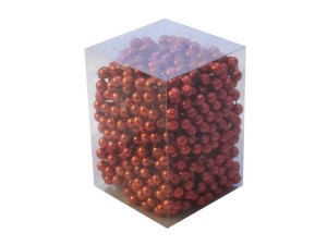 Śliczna girlanda/ koraliki CZERWONE 10m/7mm 