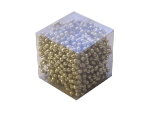 Śliczna girlanda/ koraliki ZŁOTE 8m/5mm
