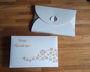 Pudełko KOPERTA etui na zdjęcia 15x21 Święta 2