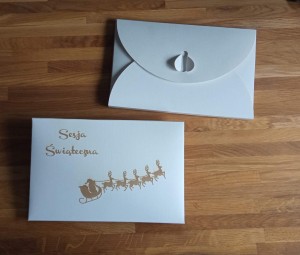 Pudełko KOPERTA etui na zdjęcia 15x21 Święta 3
