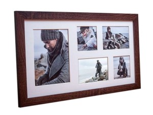 Ramka galeria NARVIK 27x51 cm | Brązowa