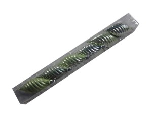 Bombki łezki PASTELOWE ZIELONE 11cm 6szt.