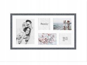 Ramka Galeria Kyoto 27x51 SZKŁO Beton, Szara