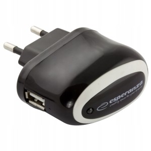 UNIWERSALNA ŁADOWARKA SIECIOWA USB, 1A EZ111
