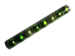 Bombki ZIELONE JASNE 6cm | Tuba 8szt