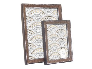 Ramka VALETTA 15x21 cm | Brązowa