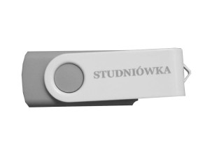 Pendrive Metalowy STUDNIÓWKA 16GB USB 3.0 | Biało/Szary
