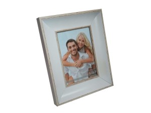Ramka ozdobna 13x18 SZKŁO Biała/Stare drewno