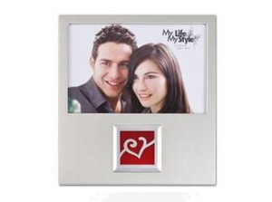 Ramka metalowa ozdobna 10x15 SZKŁO W2