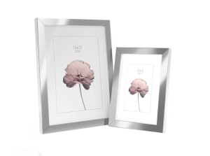 Ramka PRAGUE 10x15 cm | Srebrna błyszcząca