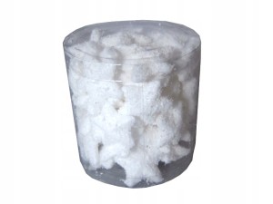 Bombki/ gwiazdki Białe 3cm. Tuba 60szt.