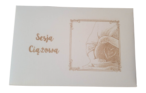 Pudełko KOPERTA etui na zdjęcia 15x21 Sesja Ciążowa 1 