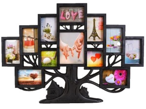 Ramka galeria DRZEWO 82 x 58 cm na 12 zdjęć | Czarna