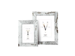 Ramka YELLOWSTONE 13x18 cm | Biała przecierana