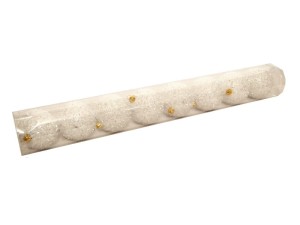 Bombki nietłukące BIAŁE Jeżyki 7cm | Tuba 8szt