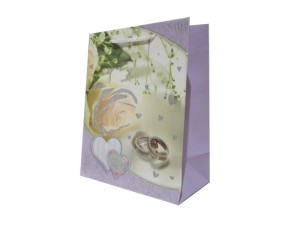 Torebka prezentowa 1szt Ślubna 23x18x10